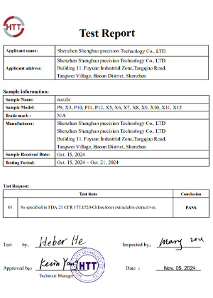 Test Report Quality Certifications 202602064
